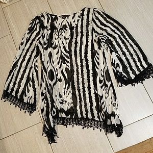 Zebra print top